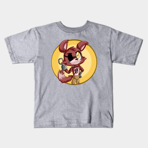 Foxy the pirate Fox Kids T-Shirt by LoLottie